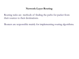 Network-Layer Routing