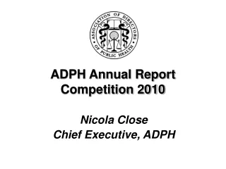 ADPH Annual Report Competition 2010