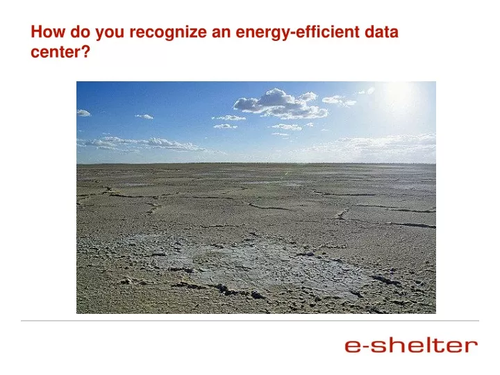 how do you recognize an energy efficient data