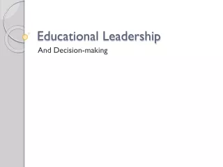 Educational Leadership