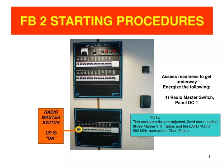 fb 2 starting procedures