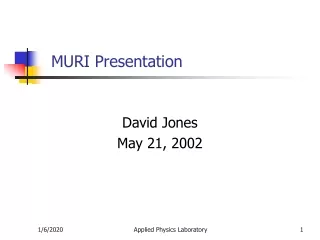 MURI Presentation