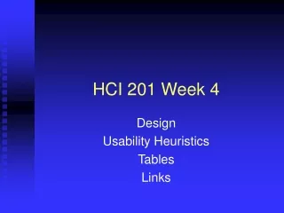 HCI 201 Week 4