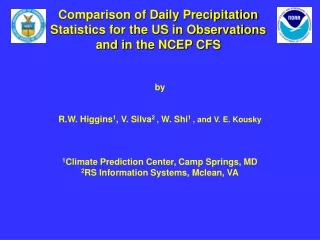 comparison of daily precipitation statistics