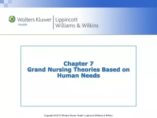 Chapter 7 Grand Nursing Theories Based on Human Needs
