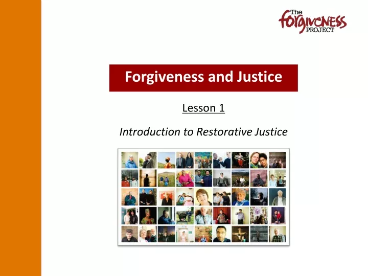 forgiveness and justice