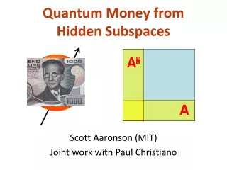 Quantum Money from Hidden Subspaces