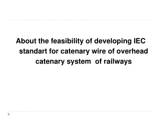 Description of overhead catenary system of railways