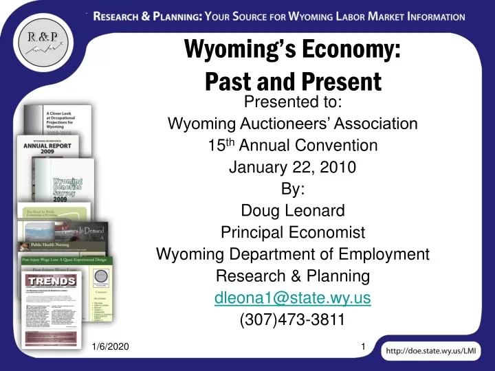 wyoming s economy past and present