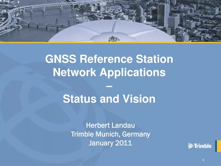 gnss reference station network applications status and vision