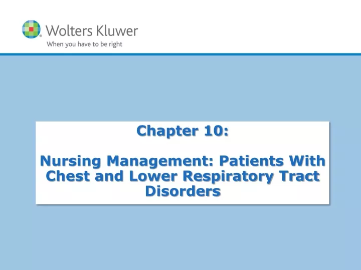chapter 10 nursing management patients with chest