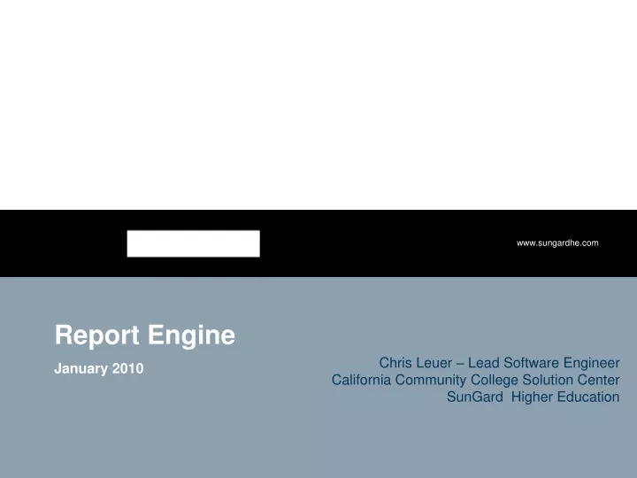 report engine