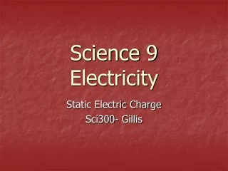 Science 9 Electricity
