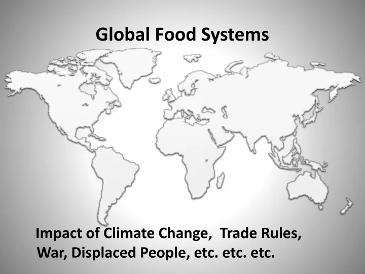 global food systems