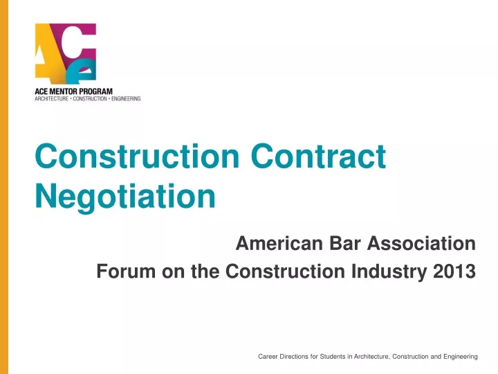 construction contract negotiation