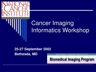 Cancer Imaging Informatics Workshop