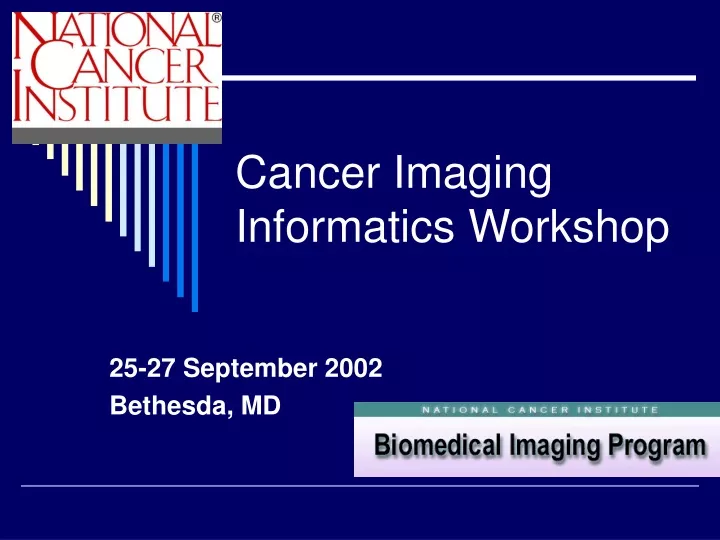 cancer imaging informatics workshop