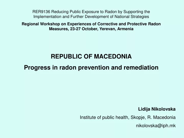 rer9136 reducing public exposure to radon
