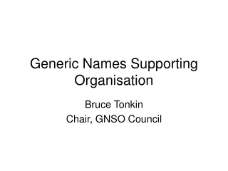 Generic Names Supporting Organisation