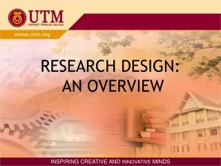 RESEARCH DESIGN:  AN OVERVIEW