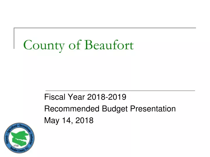 county of beaufort