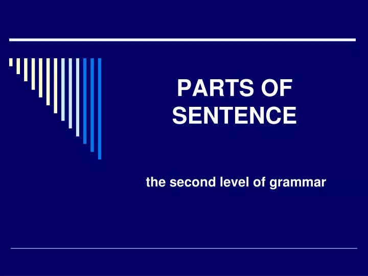 parts of sentence