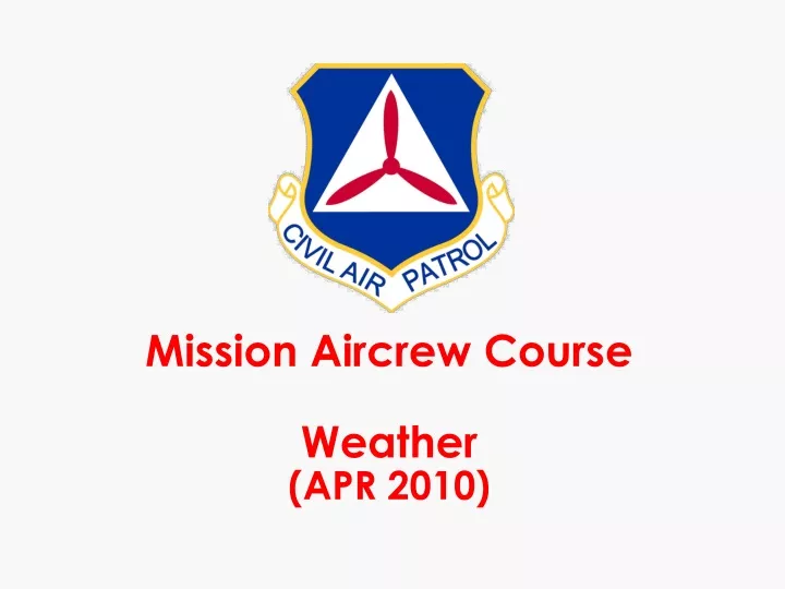 mission aircrew course weather apr 2010
