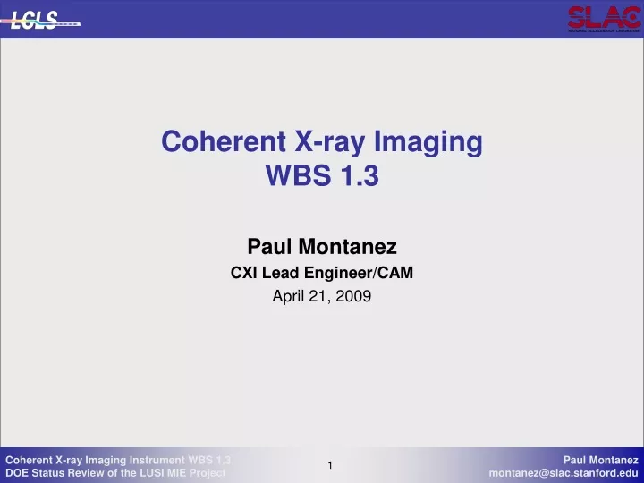 coherent x ray imaging wbs 1 3