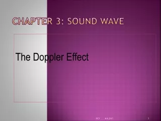 Chapter 3: Sound Wave
