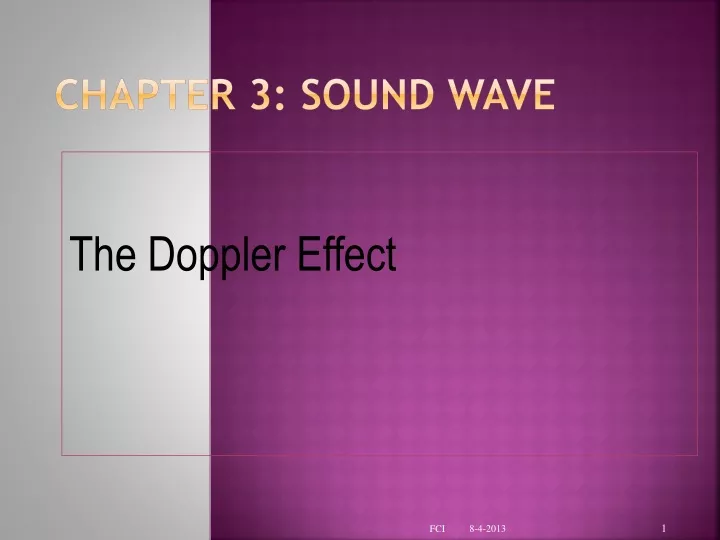 chapter 3 sound wave
