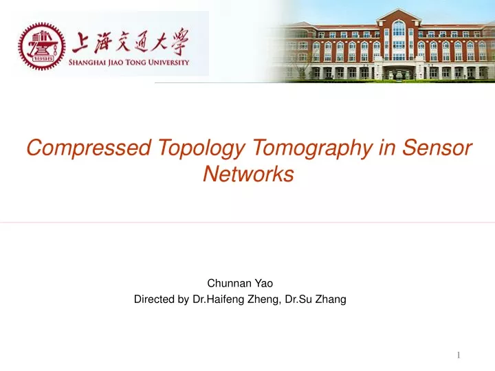 compressed topology tomography in sensor networks