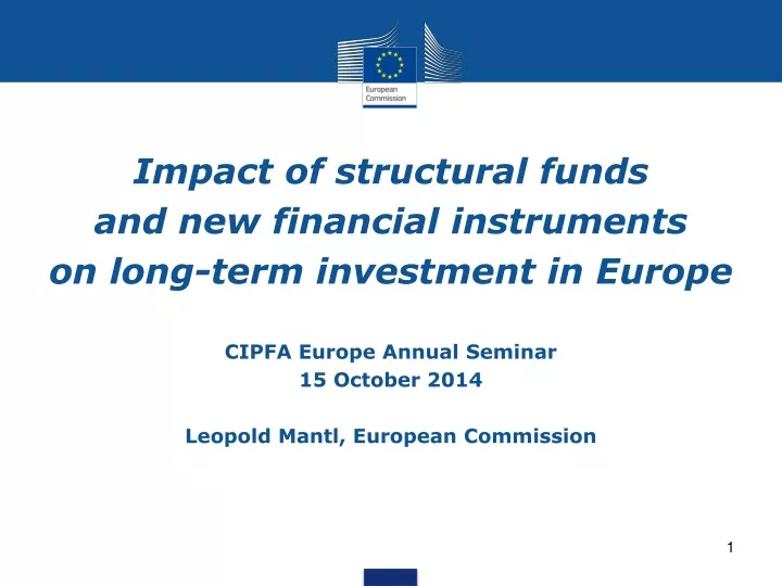 impact of structural funds and new financial