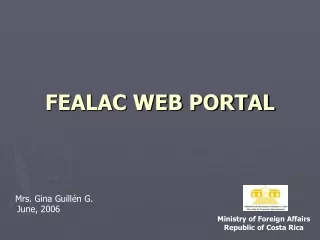 FEALAC WEB PORTAL