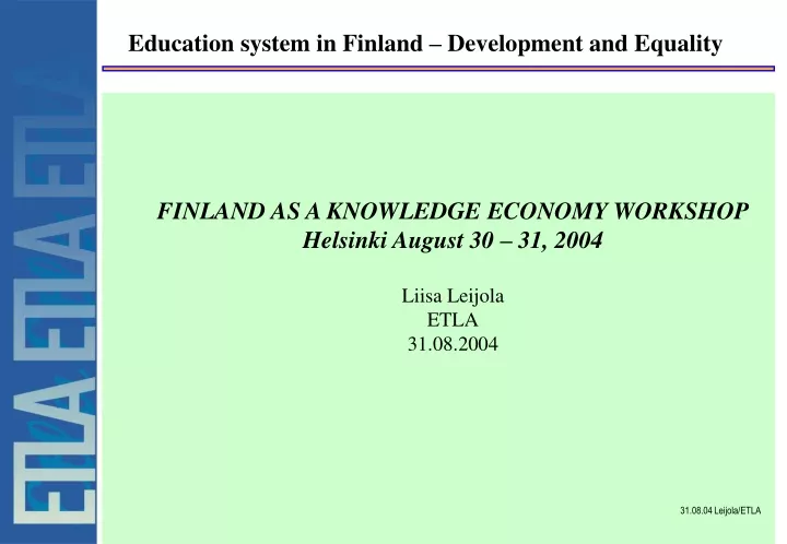 education system in finland development