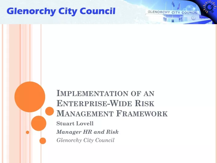 implementation of an enterprise wide risk management framework
