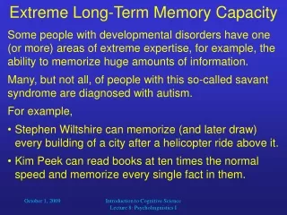 Extreme Long-Term Memory Capacity
