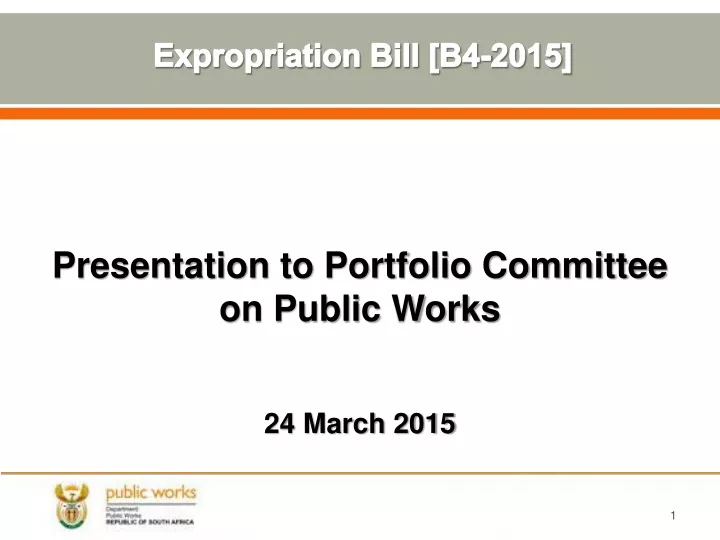 expropriation bill b4 2015