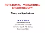 ROTATIONAL - VIBRATIONAL SPECTROSCOPY - slide 1