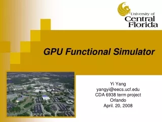 GPU Functional Simulator