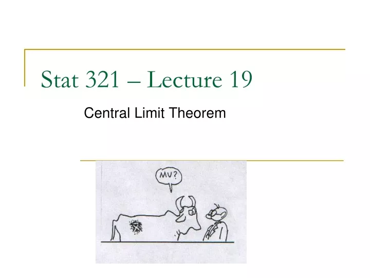 stat 321 lecture 19