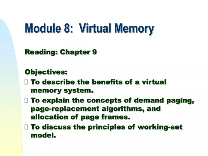 module 8 virtual memory