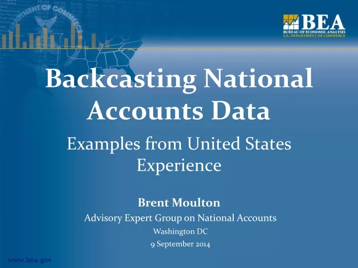 backcasting national accounts data