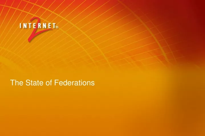 the state of federations