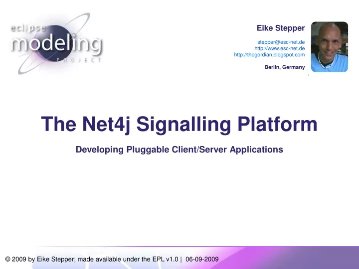 the net4j signalling platform developing pluggable client server applications