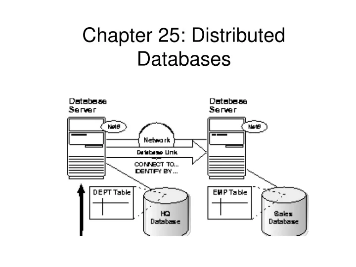 chapter 25 distributed databases
