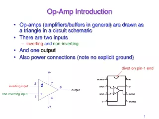 Op-Amp Introduction