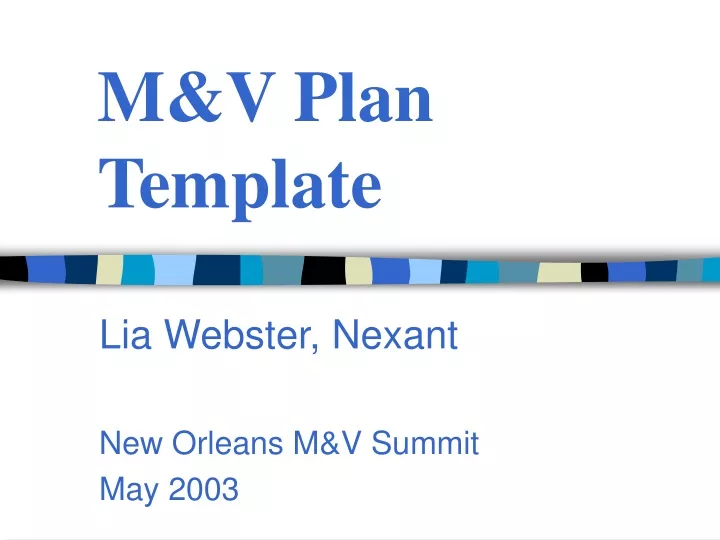 m v plan template