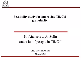 Feasibility study for improving TileCal granularity