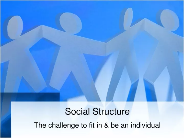 social structure