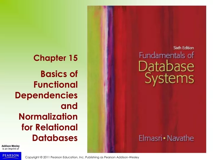 chapter 15 basics of functional dependencies